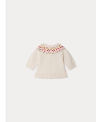 Cardigan Tatiana en laine blanc 50% de réduction en Octobre 2024