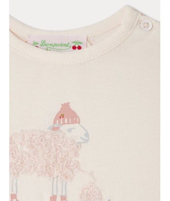 T-shirt Tahsina imprimé mouton destockage