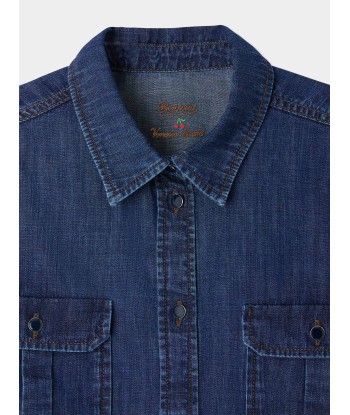 Bonpoint x Vanessa Seward Chemise Glenn en denim basket pas cher