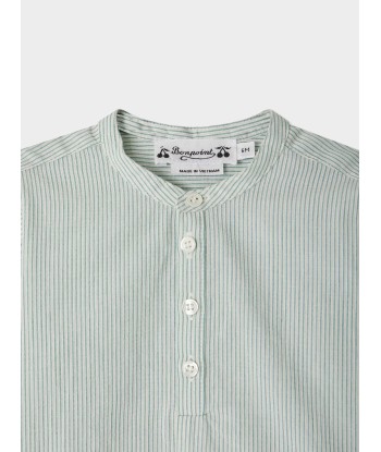 Chemise Polisson rayée à col mao En savoir plus