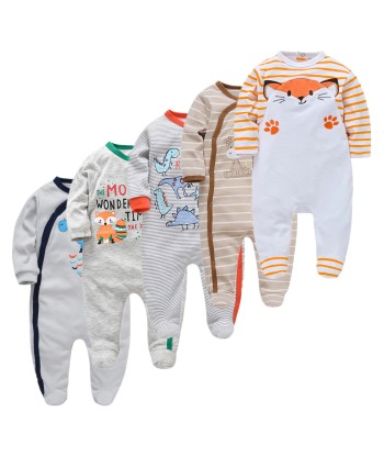 Lot de 5 Pièces Pyjama Bébé | Coton Tout Confort Pour