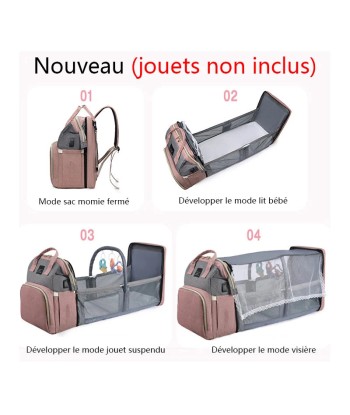 Sac à Langer Bébé Marron avec USB est présent 