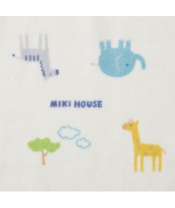 COUVERTURE EN COTON BLANC ANIMAUX MIKI HOUSE À commander