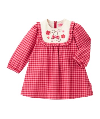 ROBE ROSE À CARREAUX CHIECO SAKU s'inspire de l'anatomie humaine